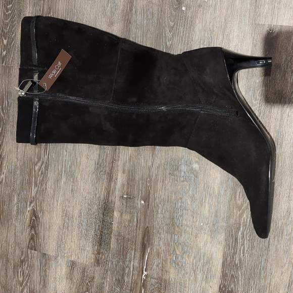 Bandolino mid wide calf boot, black, size 9 - Picture 2 of 3